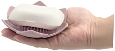 Ciieeo 1pc Creative Petals Shaped Silicone Soap Holder