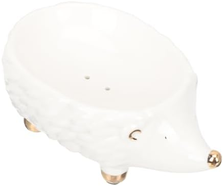 PRETTYZOOM Ceramic Hedgehog Soap Holder Elevate Your Bathroom decor