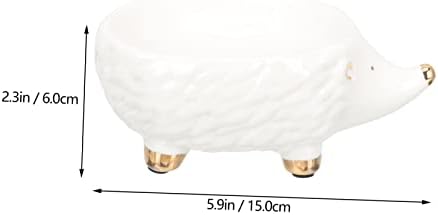 PRETTYZOOM Ceramic Hedgehog Soap Holder Elevate Your Bathroom decor