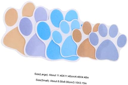 6 Adorable Dog Footprint Slip Stickers for bathtub shower safety