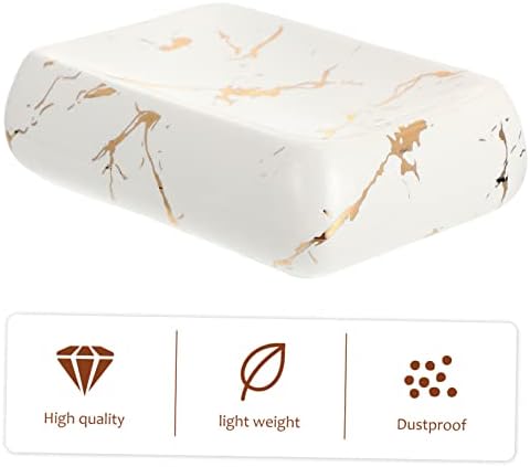 Ciieeo Ceramic Soap Dish for Bathroom Kitchen Bedroom