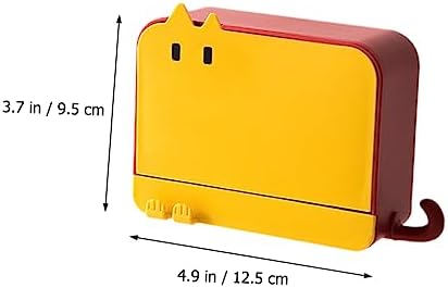 Anneome Wall-Mounted Bar Soap Holder with Lid Waterproof Easy to Clean
