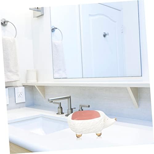 PRETTYZOOM Ceramic Hedgehog Soap Holder Elevate Your Bathroom decor