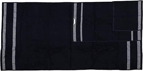 Casa Copenhagen Solitaire 6-Piece bath towel set Soft Egyptian Cotton Bright Black
