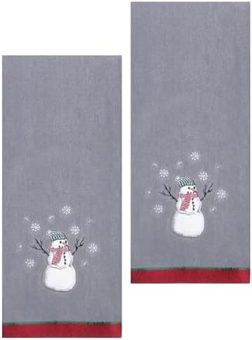 Snowman Hand Towels Set of 2