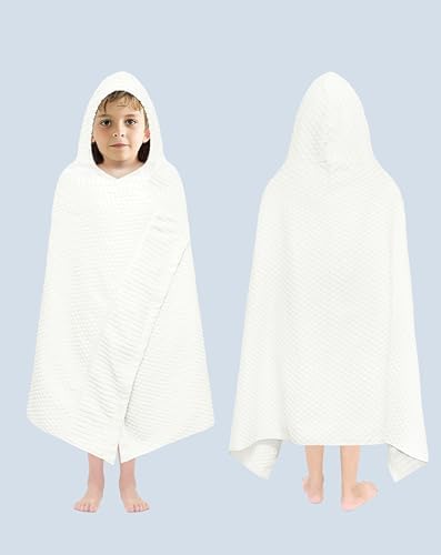 Premium Kids Cotton Hooded Bath Towels - Soft Durable Easy Care