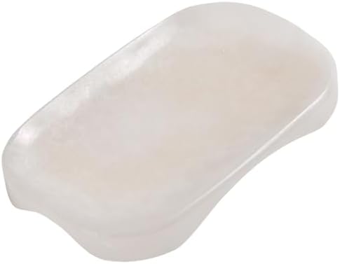 Natural Marble Soap Dish with Drainage White