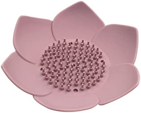 Ciieeo 1pc Creative Petals Shaped Silicone Soap Holder