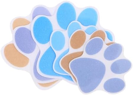 6 Adorable Dog Footprint Slip Stickers for bathtub shower safety