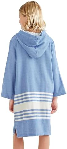 Kids Bathrobe with Hood and Zip-Up Design