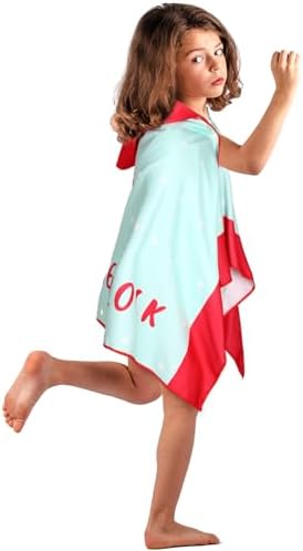8-Style Kids Hooded Beach Towels x16 Toddler-friendly Quick-Dry