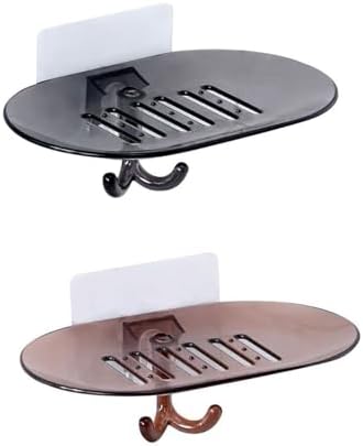 2pc Non-Drilling Shower Soaps Box Kitchen Storage