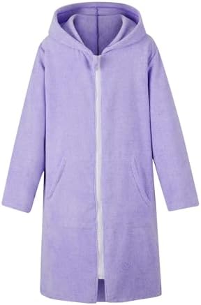 MissShorthair Hooded Towel Robe for Kids