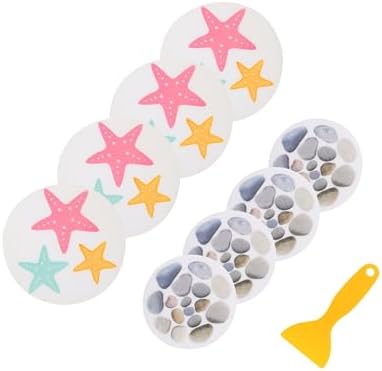 Gleavi 8Pcs Non-Slip Cartoon Bathtub Sticker for Home Safety