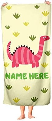 Personalized Dinosaur Towel
