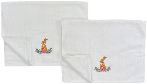 Luxurious Bunny Flower Hand Towels