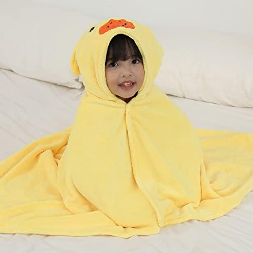 Kids Bath Towel with Hood for Pizza Beach Pool
