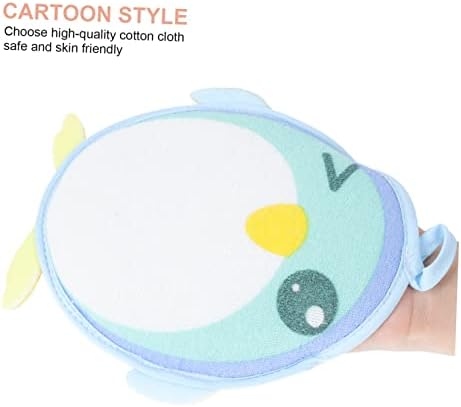 3-Piece Cartoon Penguin Foaming Towels for Fun Exfoliation