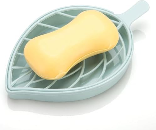 Stylish Leaf-Shape Double-Layer Soap Holder Box