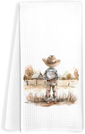 Elegant Western Cowboy Kids Hand Towels