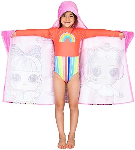 Franco Kids Bath Beach Soft Cotton Terry Towel Wrap Lol Surprise Design