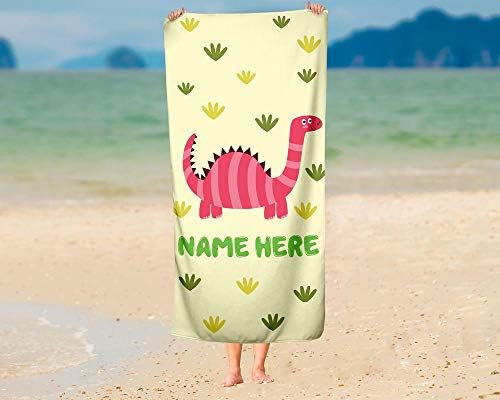 Personalized Dinosaur Towel
