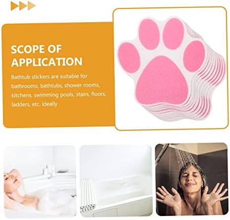 10Pcs Non Slip Cartoon Paw Bathtub Stickers for Bathroom Safety