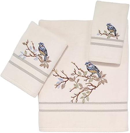 Avanti Linens 3pc Towel Set Soft Absorbent Cotton Towels Love Nest Collection