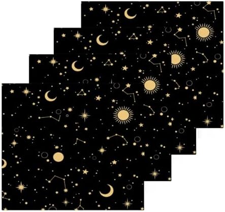 Starry Sky Washcloths 2 Pack - Soft Absorbent Cotton Face Towels