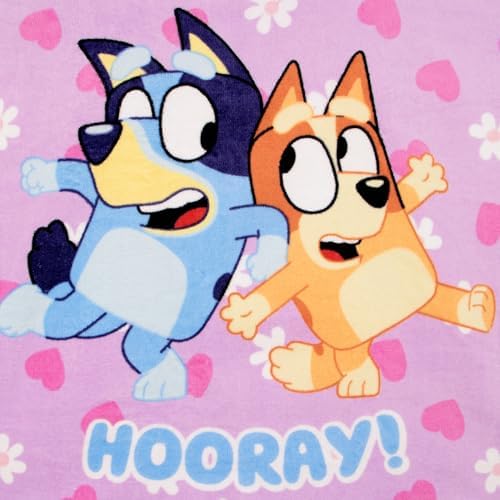 Bluey Poncho Kids Cotton Beach Towel Perfect for Swimming Warm Weather