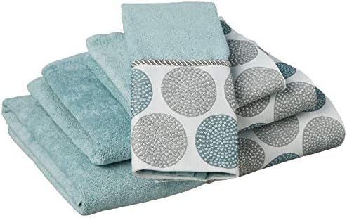 Avanti Linens Dotted Circles Decorative Towel Set Mineral