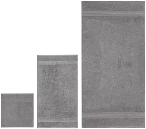 Luxurious 18-Piece Dark Grey Towel Set for Complete Bath Experience