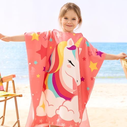 Quick Dry Double Thickness Hooded Beach Towel for Kids