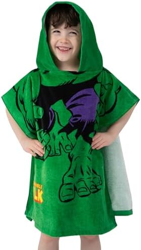Marvel Boys Hulk Superhero Hooded Towel