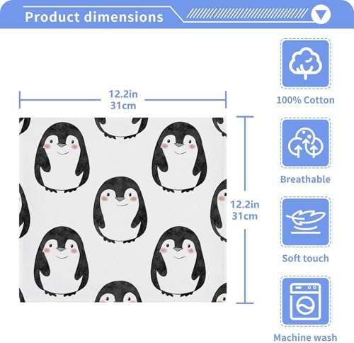 Penguin Washcloths for the Whole Family