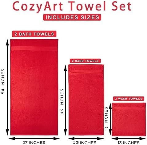 Luxury Red Bath Towel Set for a Perfect Bathroom Experience
