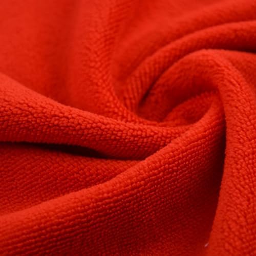 PrettyZoom Extra Large Red Bath Towels for Beach Spa Travel