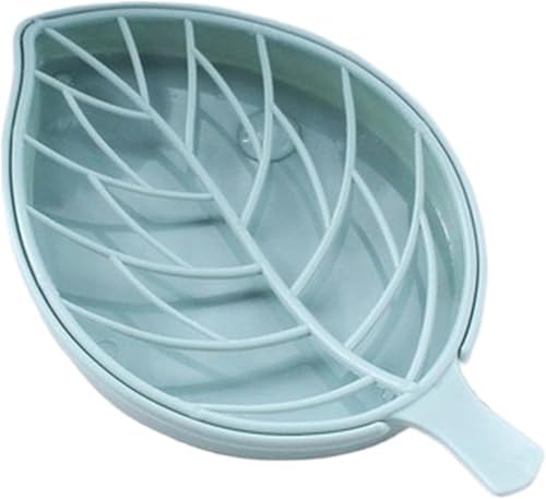Stylish Leaf-Shape Double-Layer Soap Holder Box