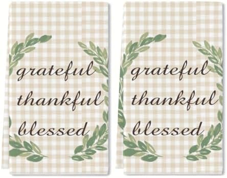 Gratitude Hand Towels Beyond ORDINARY 16x24 Set of 2