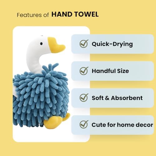 3D Fuzzy Ball Hand Towel for Kids Playful Kitchen Towel