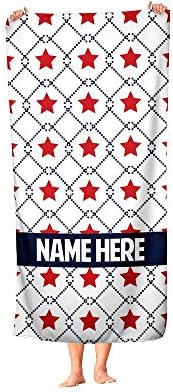Personalized American Flag USA July 4th Towel