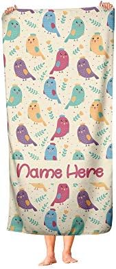 Personalized Bird Towels - Oversized for Beach Travel