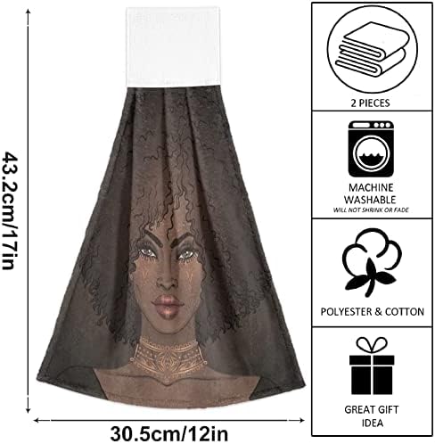 Visesunny Hanging Tie Towels 2 Pack Kitchen Dishcloths