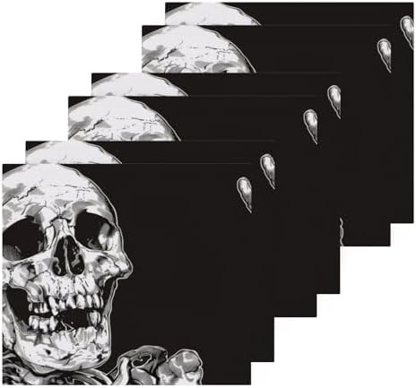 PaChyLuu Skeleton Middle Finger Washcloths Set of 2 - 12x12 Inch Cotton Towel