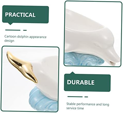 LIFKOME Ceramic Dolphin Soap Holder 1