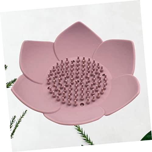 Ciieeo 1pc Creative Petals Shaped Silicone Soap Holder