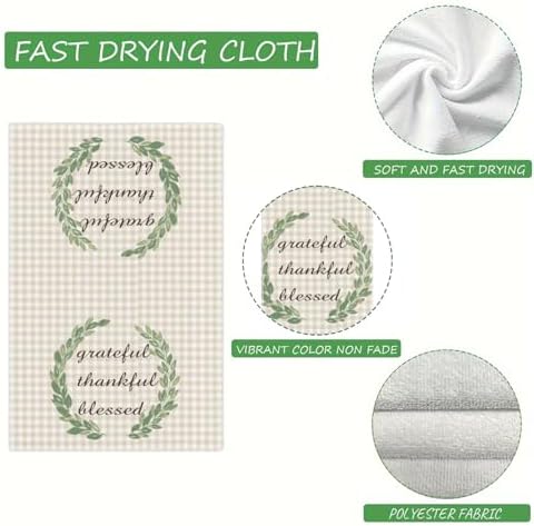 Gratitude Hand Towels Beyond ORDINARY 16x24 Set of 2