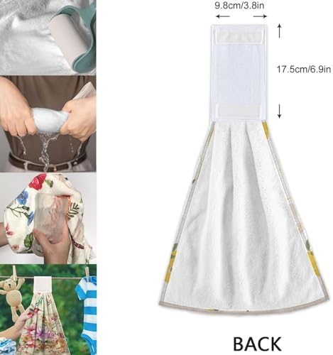 Sturdy Floral Hand Towels for Kitchen Bathroom Use