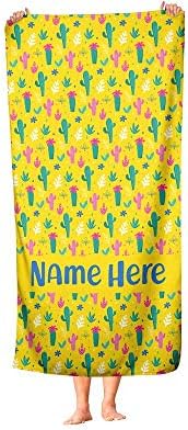 Oversized Yellow Llama Towel