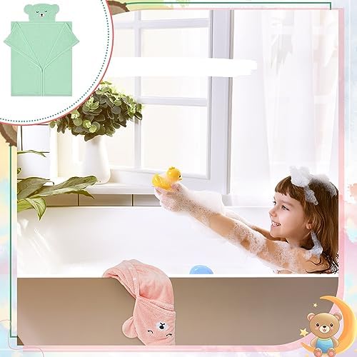 Size 28x47 Soft Absorbent Toddler Bath Towels with Bear Ears